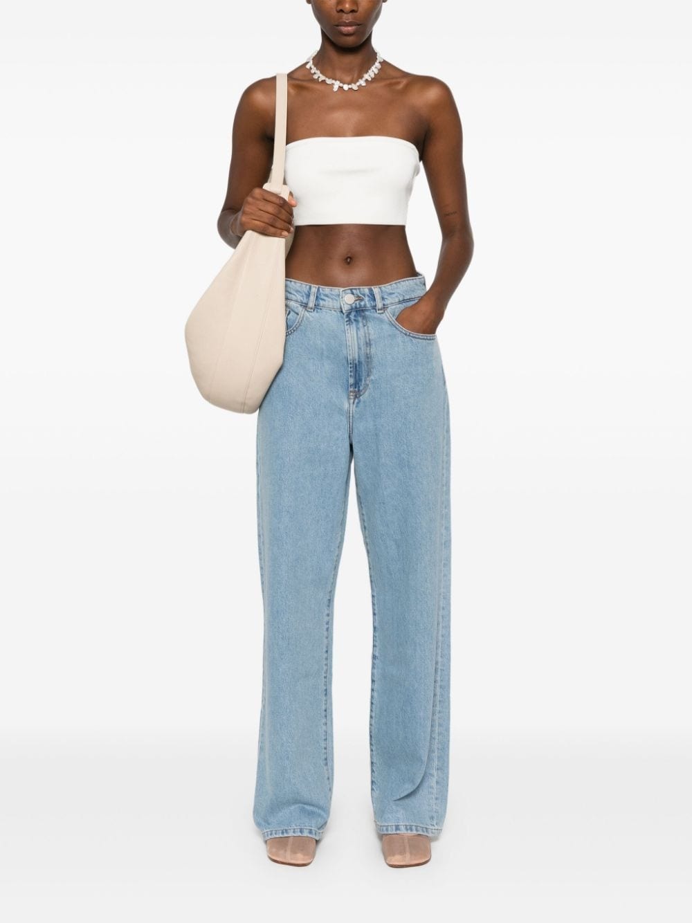 low-waist wide-leg jeans - 2