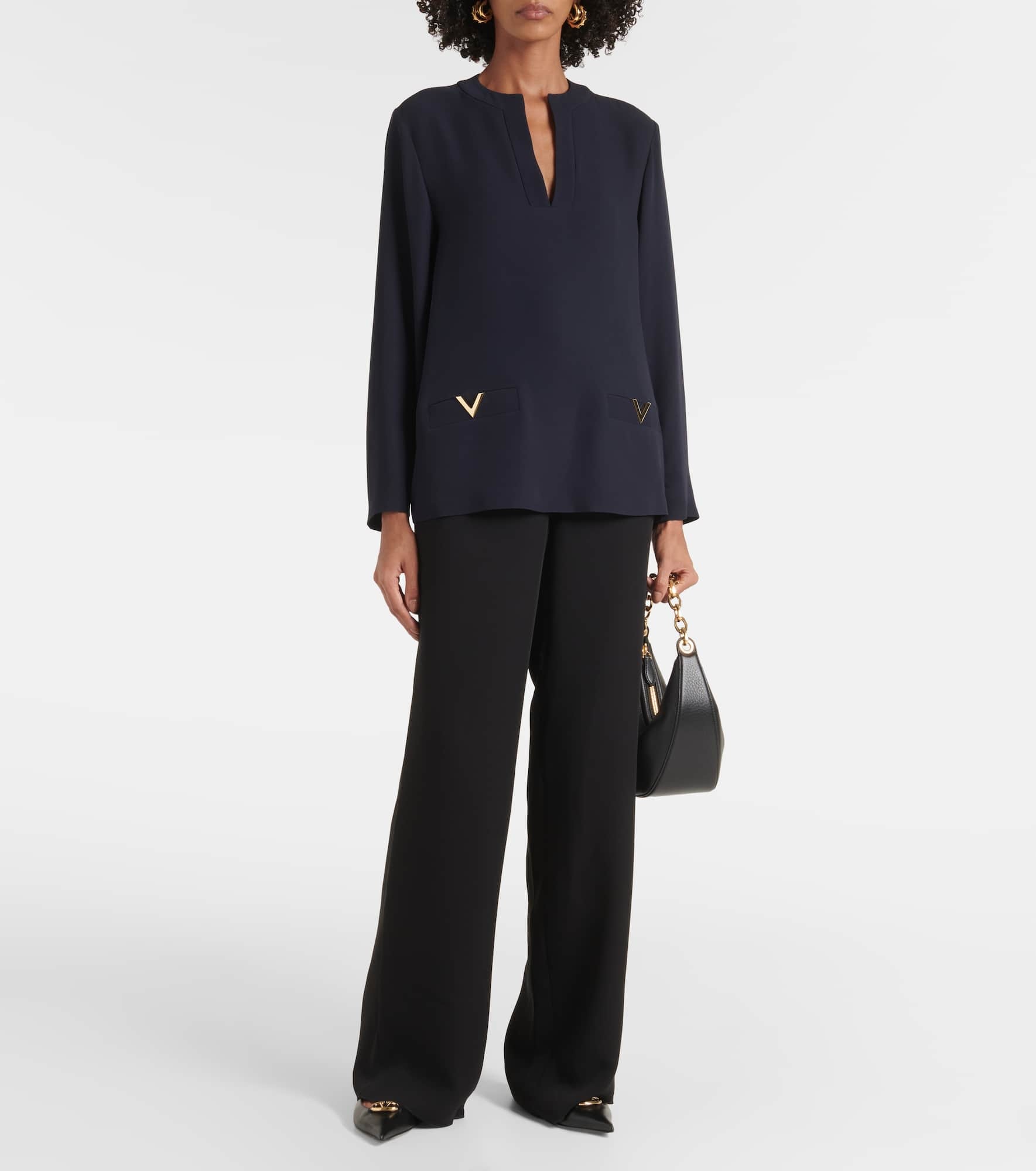 Cady Couture high-rise wide-leg pants - 2