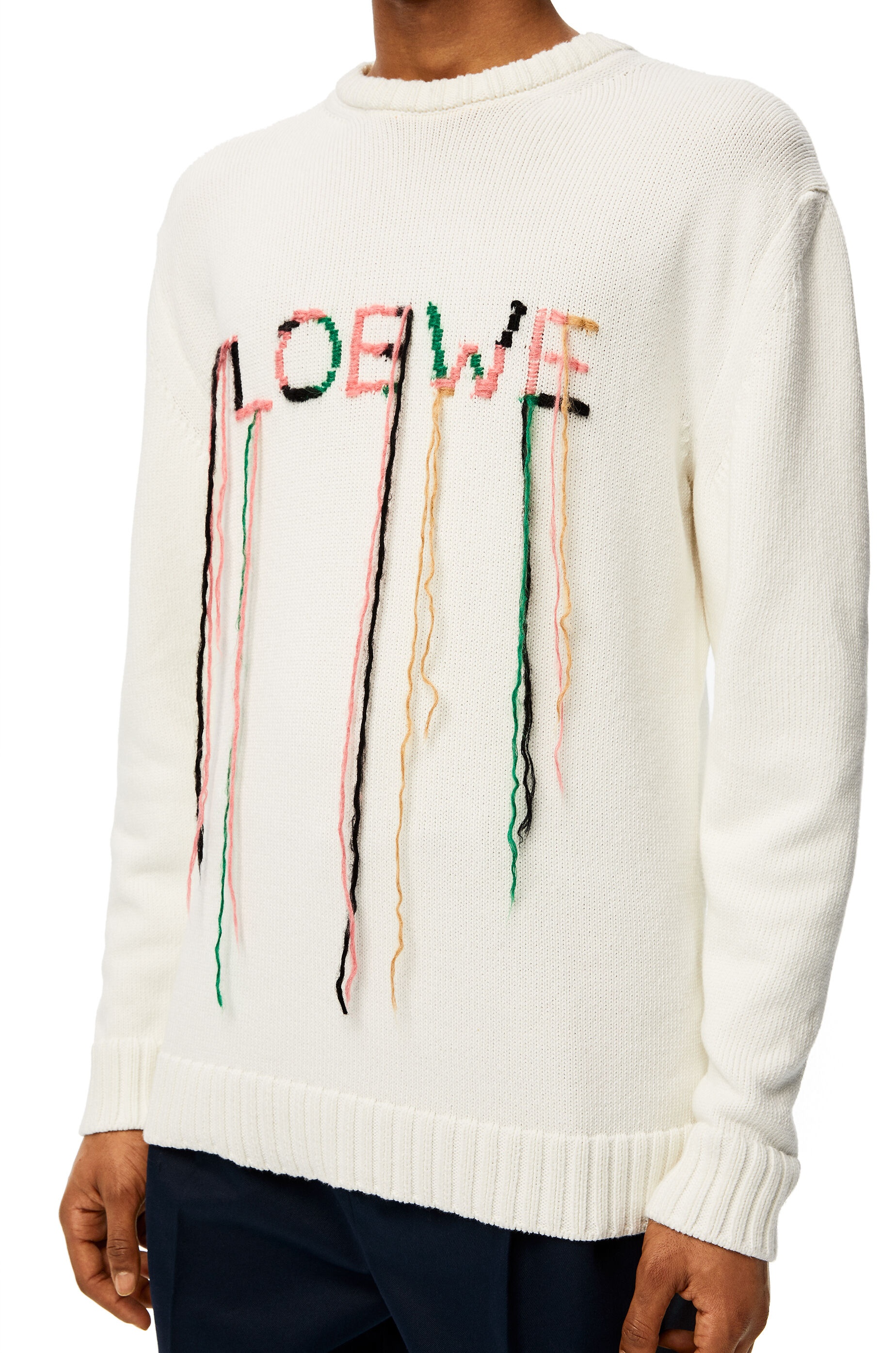 LOEWE stitch sweater in cotton - 5