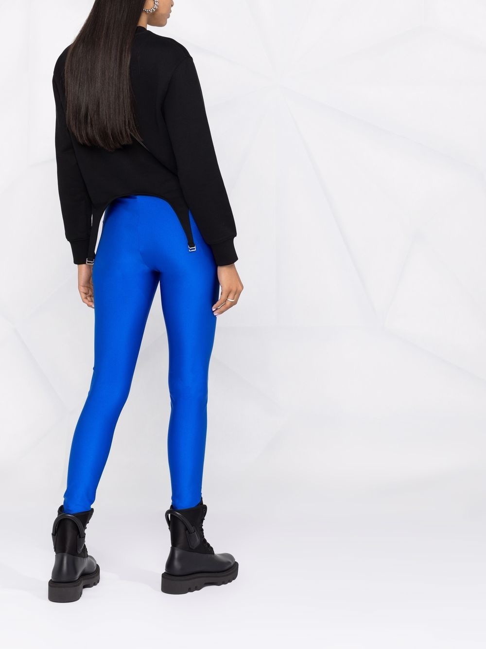 logo-waistband skinny leggings - 4