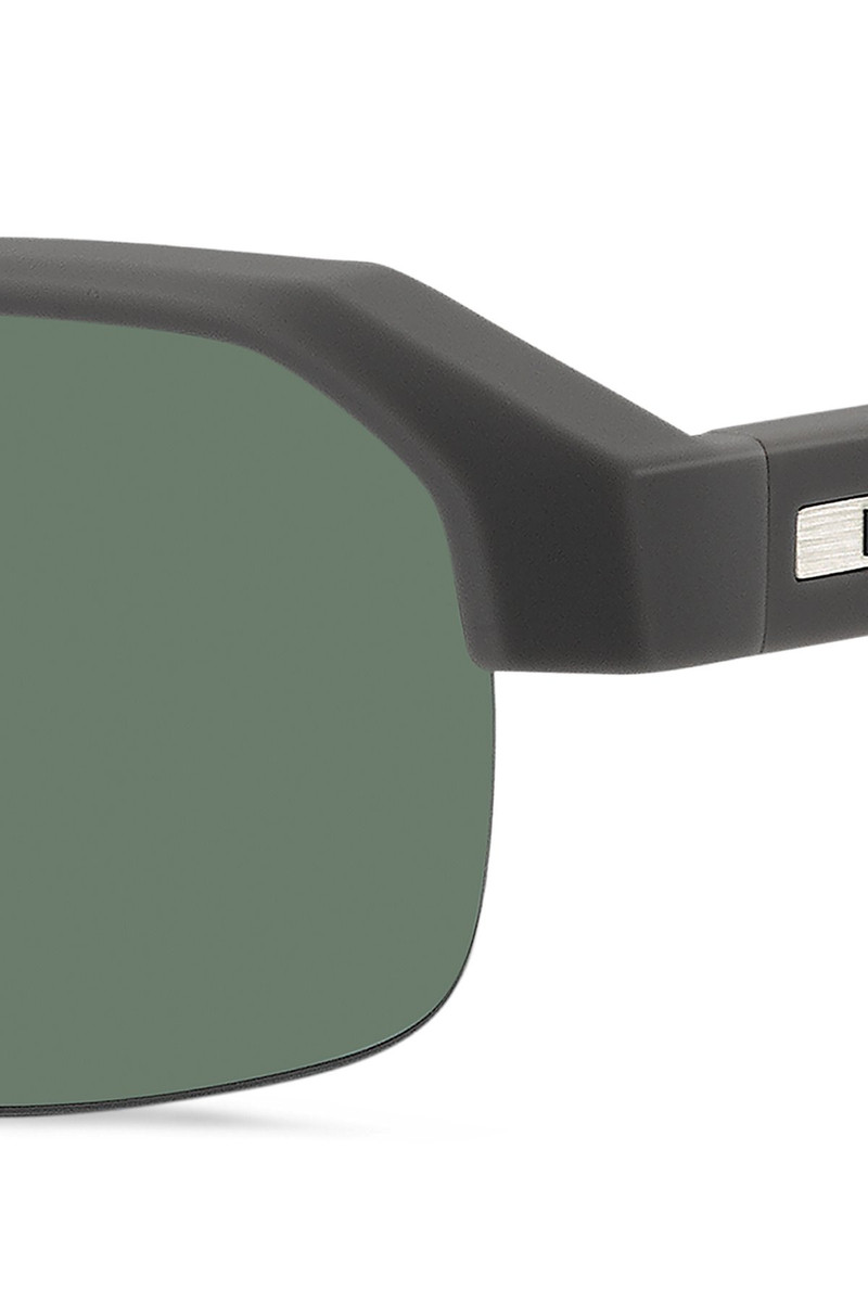 BOSS GRAY SUNGLASSES WITH TEMPLE INSERT AND LOGO outlook