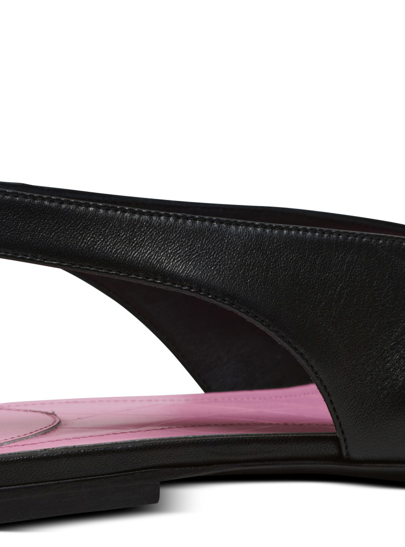 Flat Eden slingbacks in lambskin leather 6