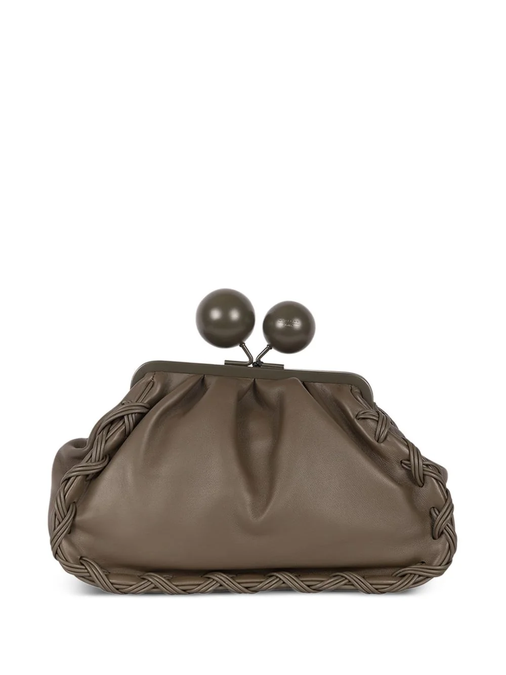 Medium Pasticciono braided detail kiss-lock clutch bag - 1