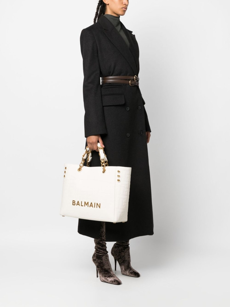 Balmain 1945 leather tote bag outlook