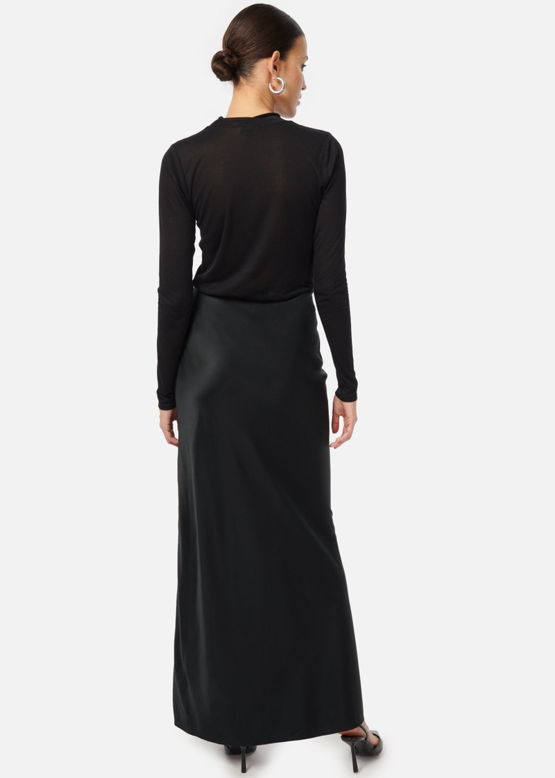 SLIT SKIRT BLACK 5