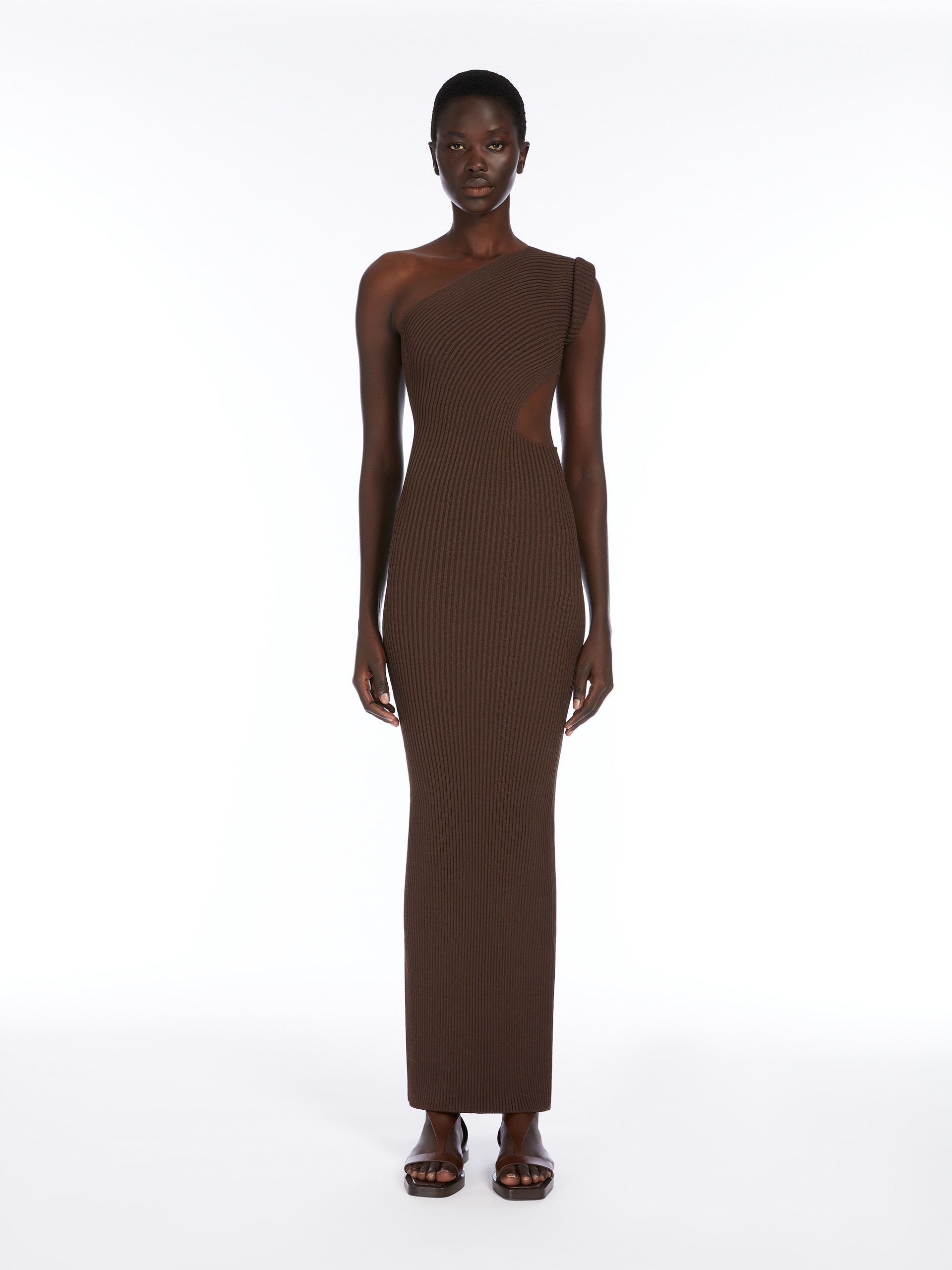 ARDA1234 Ribbed viscose dress - 3