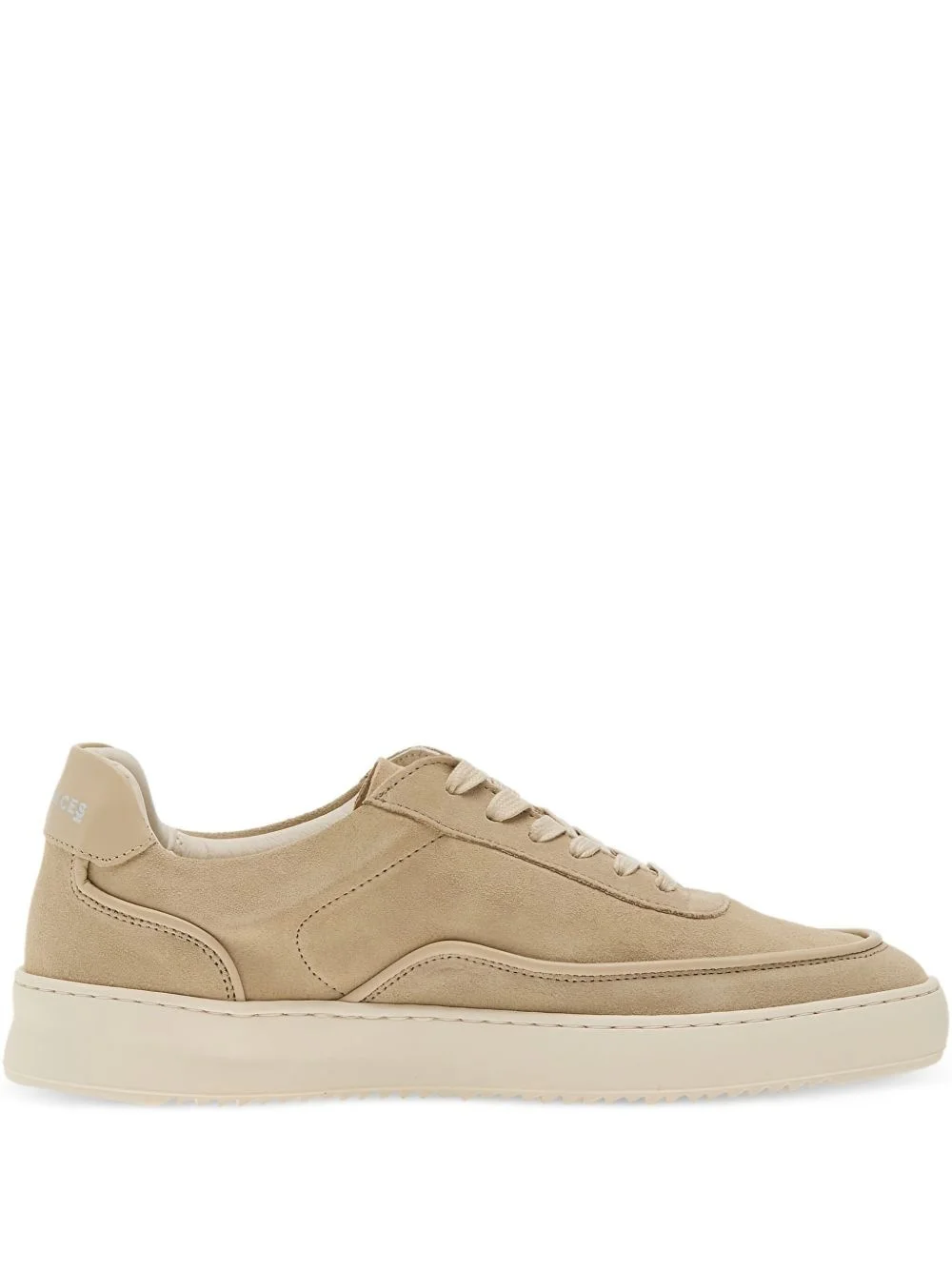 suede-panelled sneakers - 1