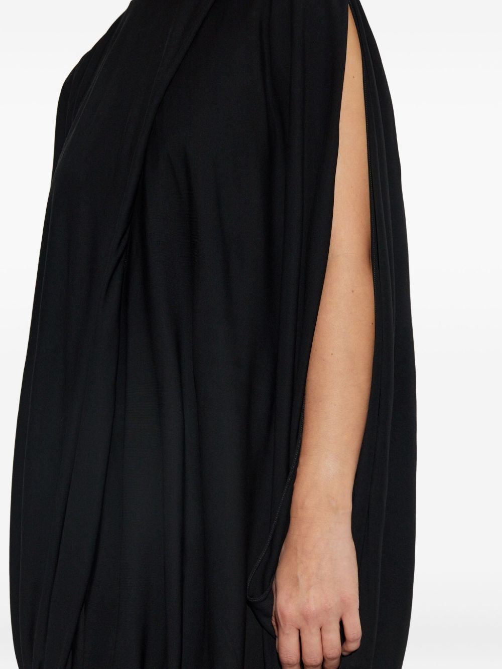 draped bubble mini dress - 5