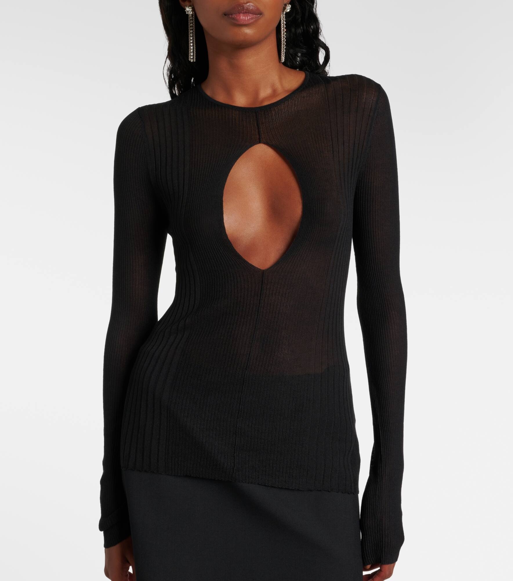 x Calvin Klein cutout knitted top - 5