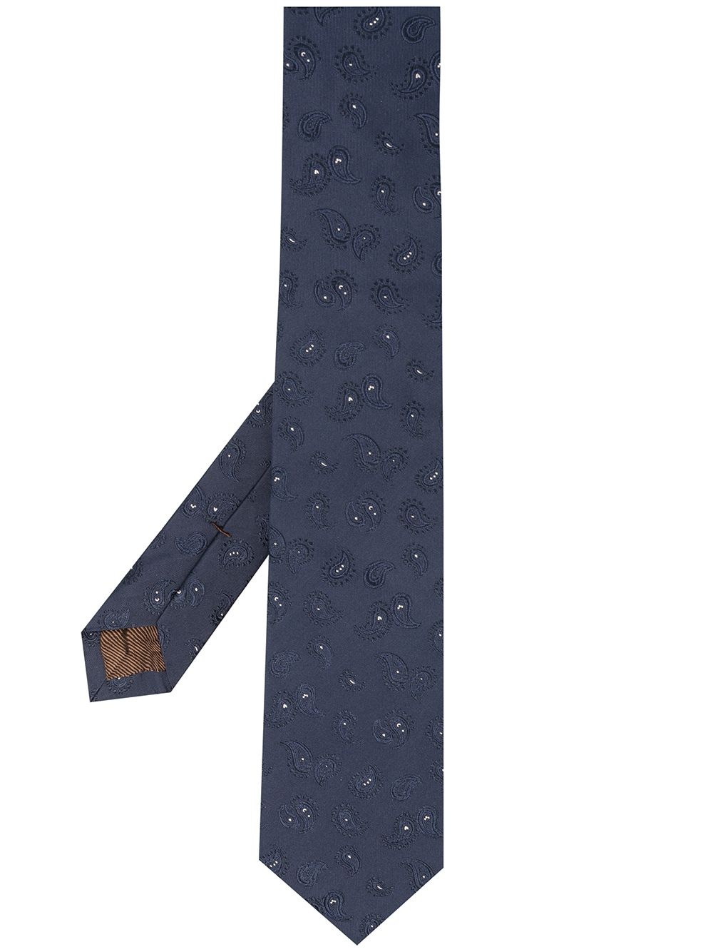 paisley embroidered tie - 1