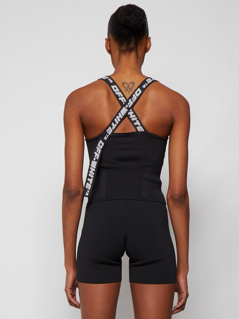 Logo Band Tank Top Black And Grey 5