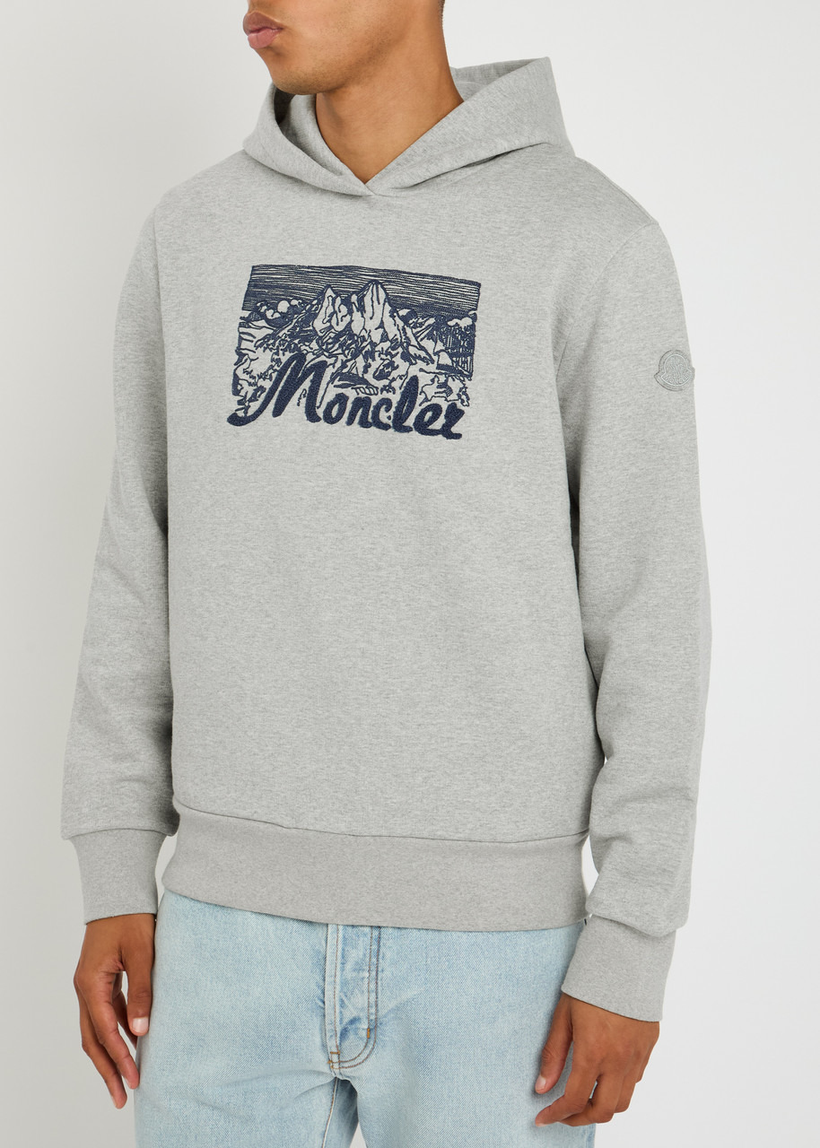 Moncler Embroidered Hooded Cotton Sweatshirt - 2
