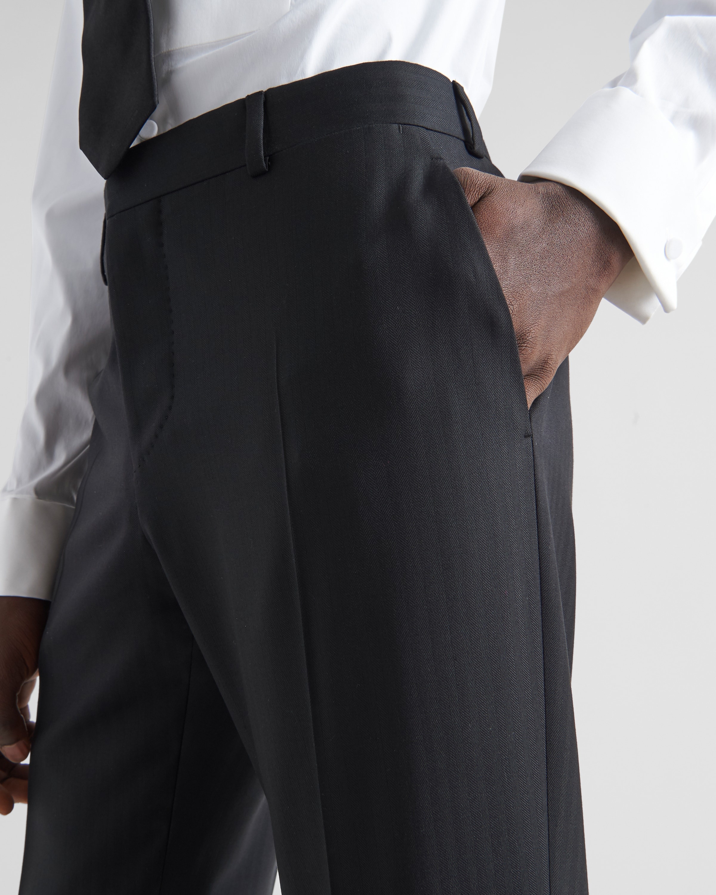 Single-breasted wool suit - 6