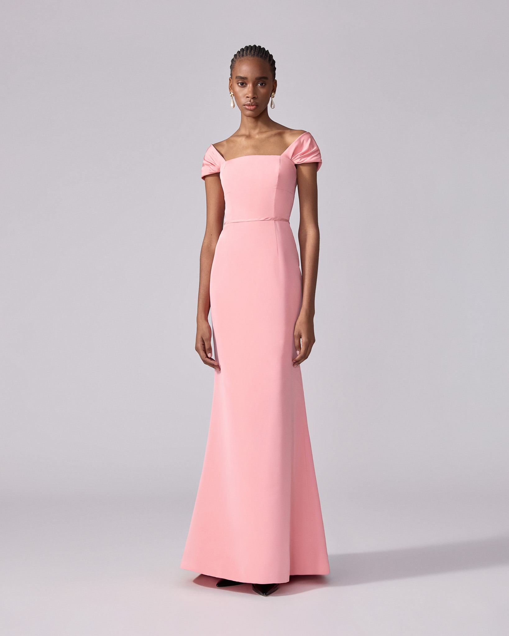 Off-Shoulder Trumpet Gown - 2