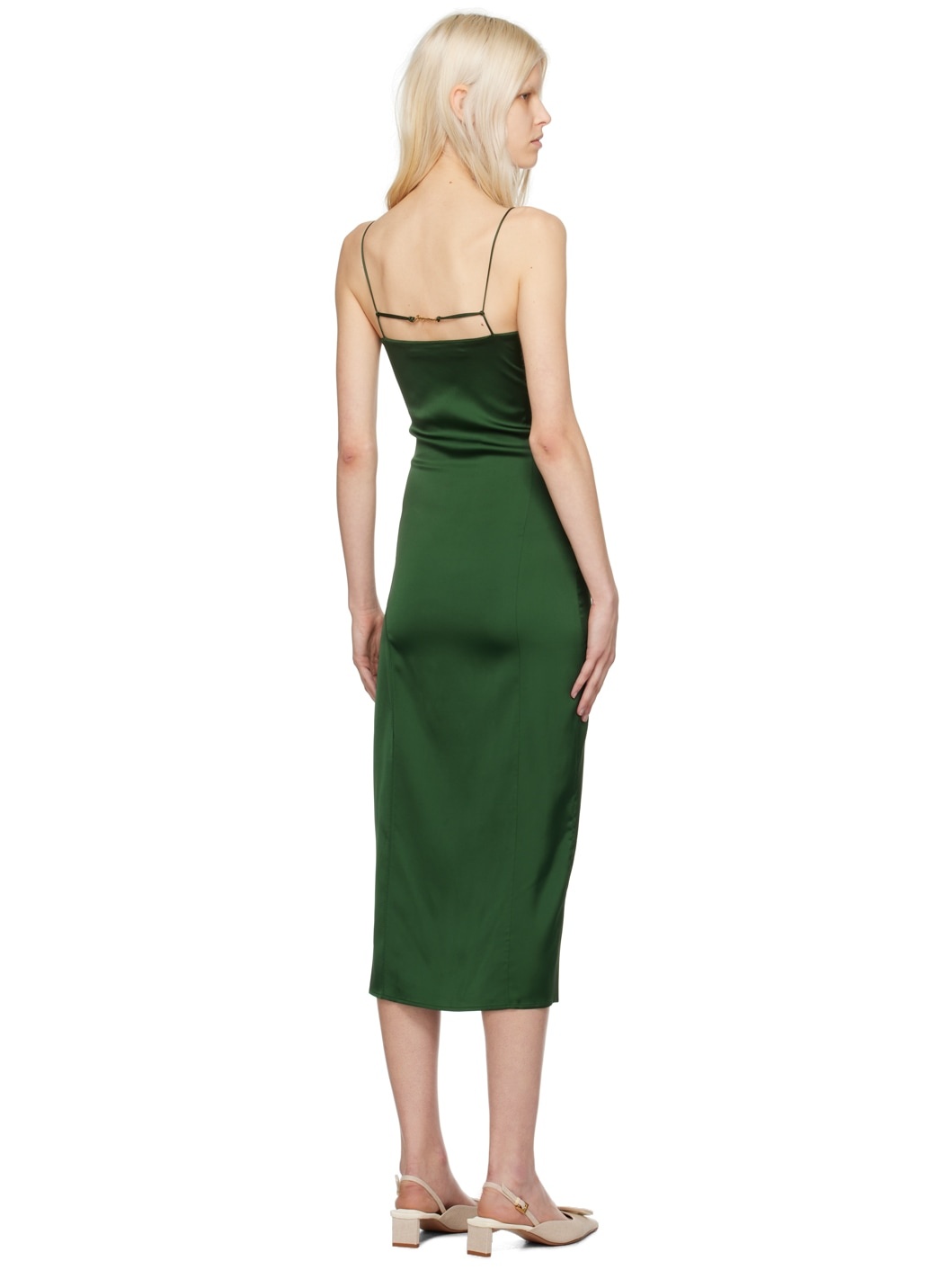 Green 'La Robe Notte' Midi Dress - 3
