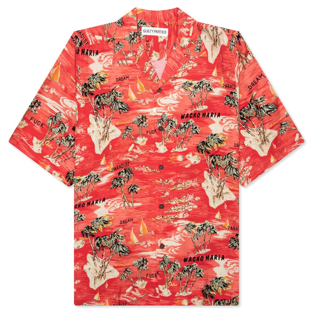 WACKO MARIA HAWAIIAN S/S SHIRT TYPE-1 - RED | REVERSIBLE