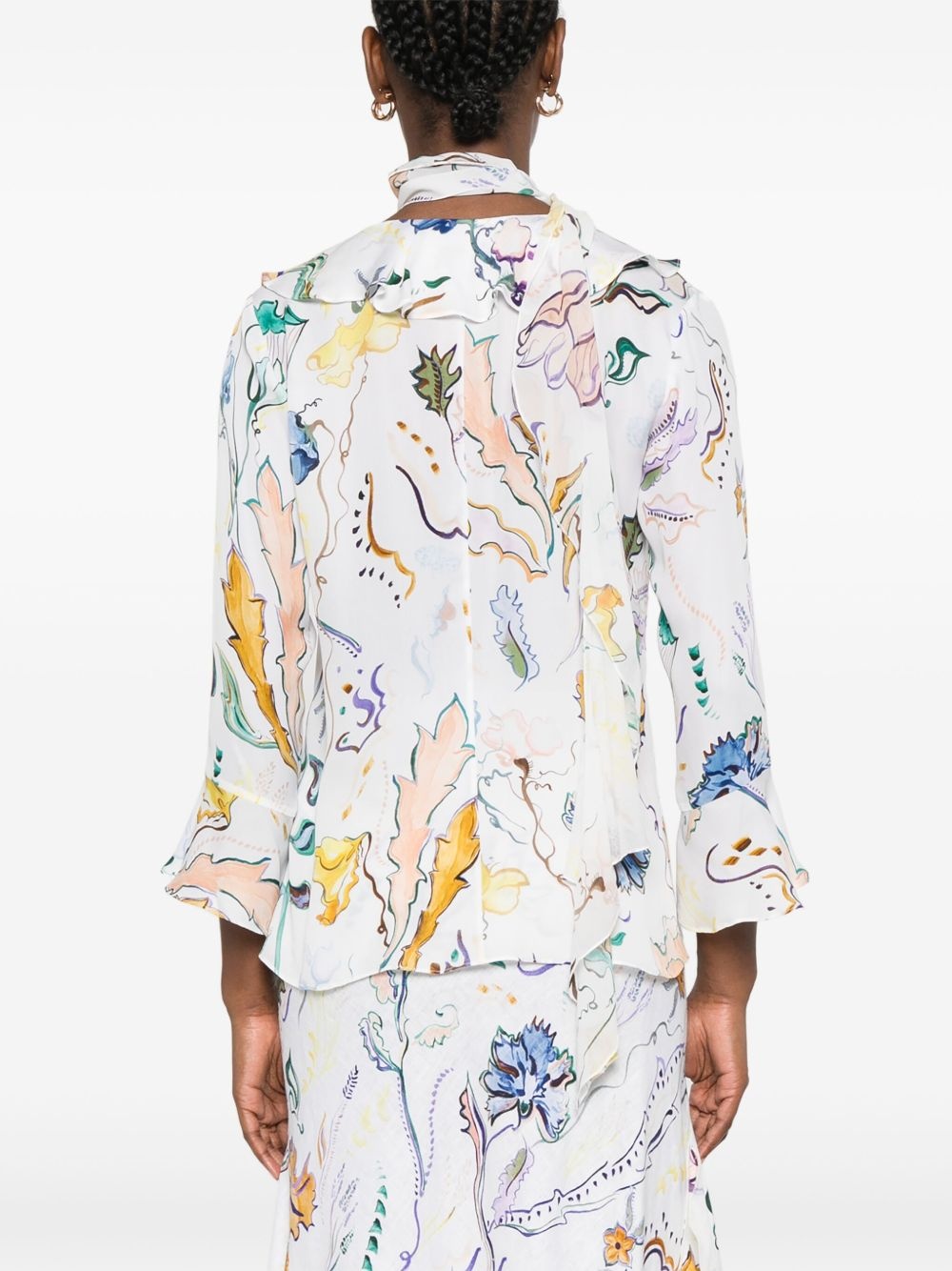floral-print shirt - 4