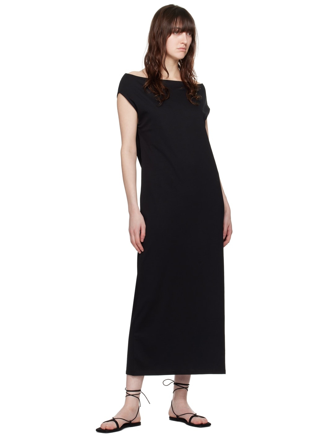 Black Martial Maxi Dress - 4