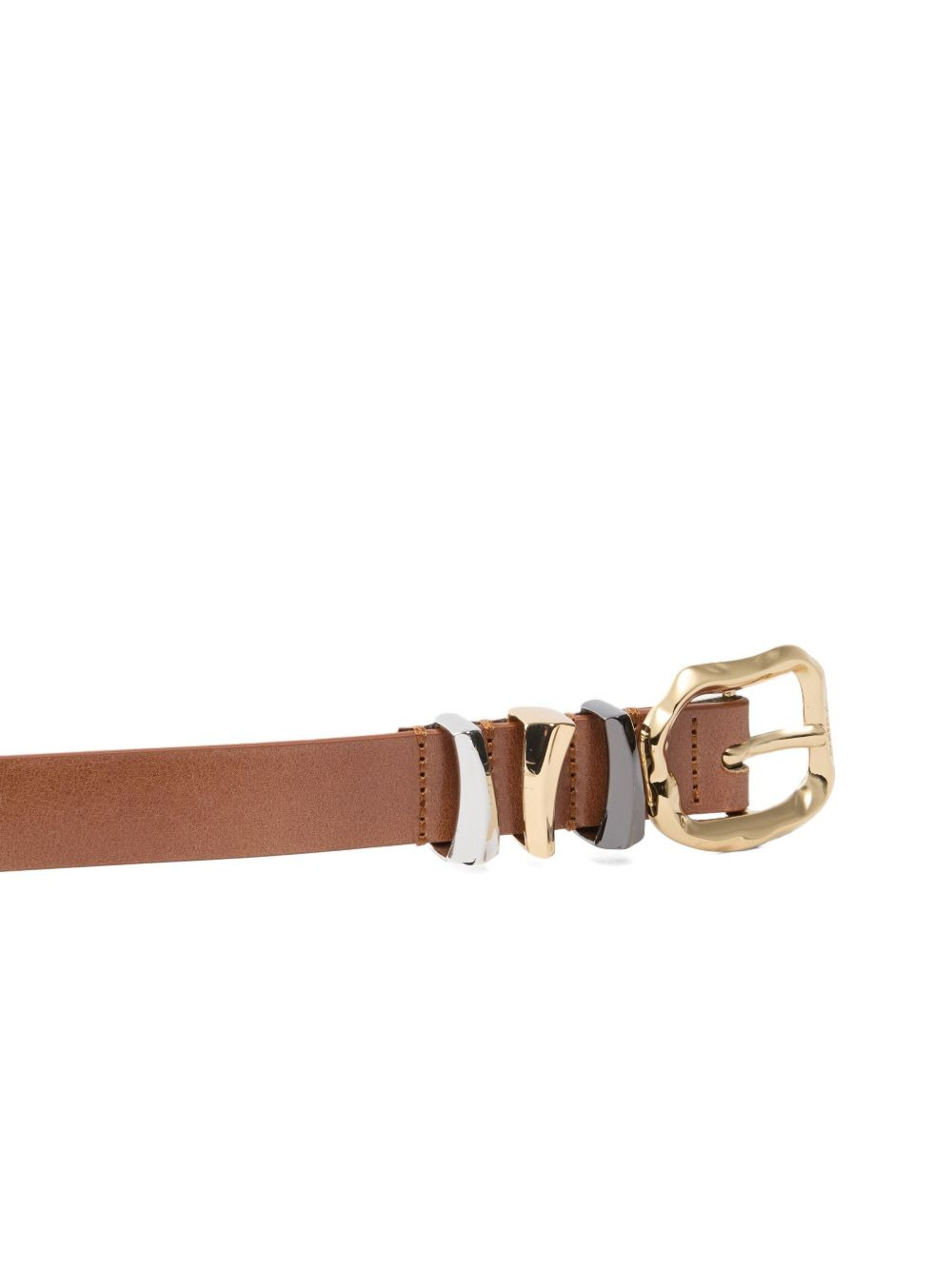 leather buckle belt - 3