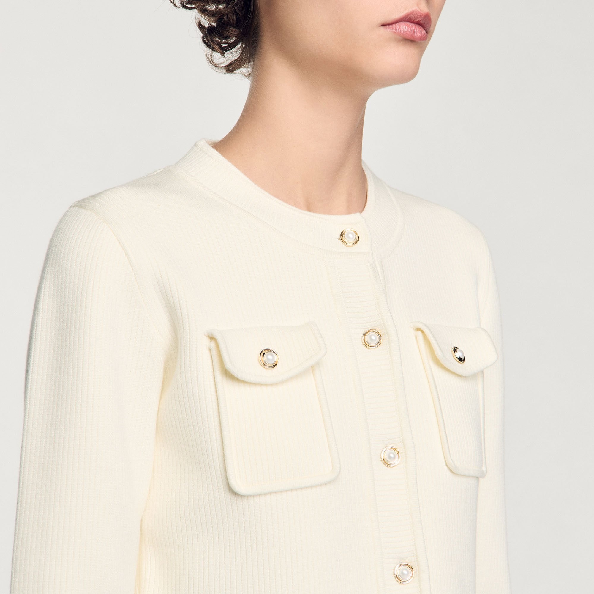 RIB KNIT CARDIGAN - 3