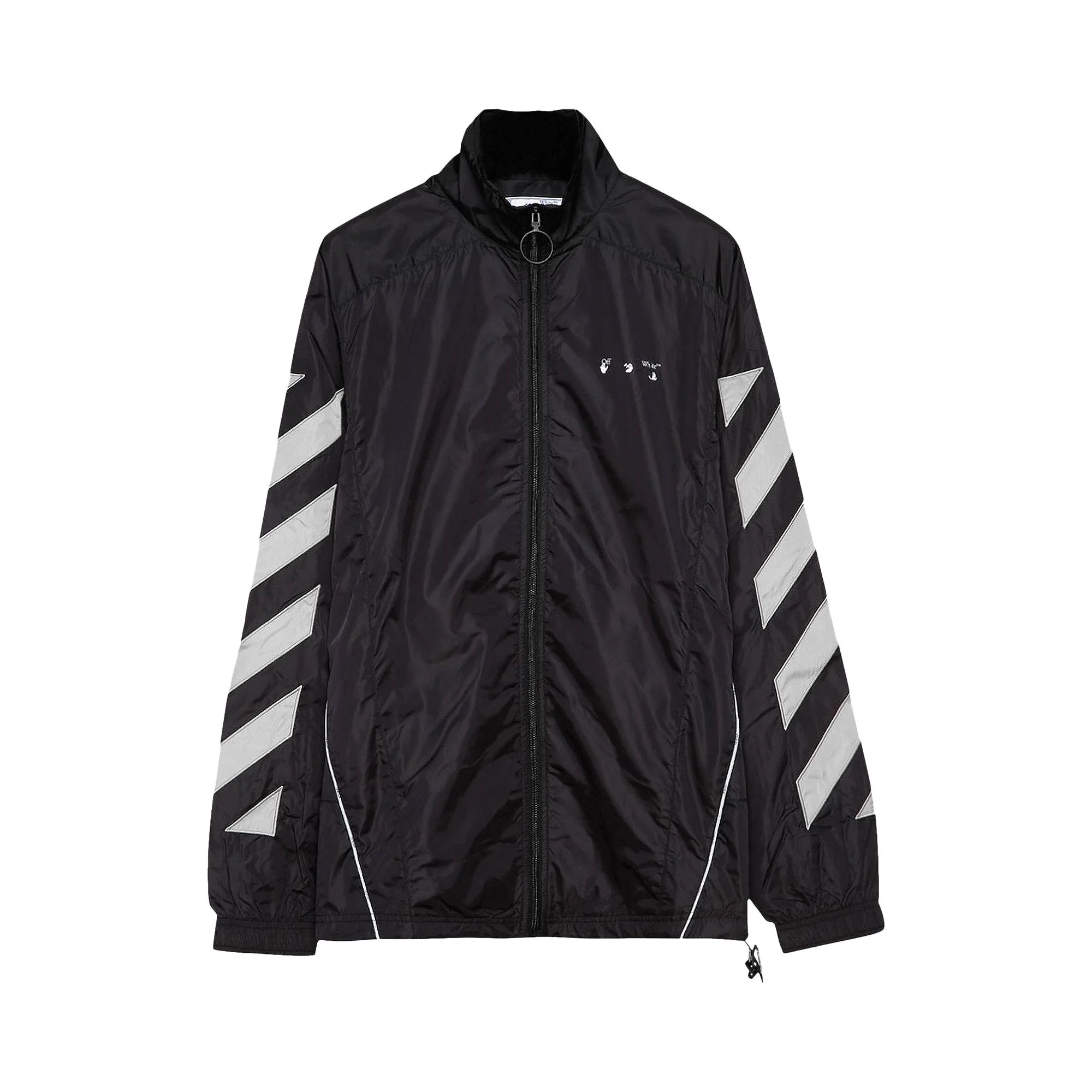 Off-White Diag Nylon Tracktop 'Black/Limestone' - 1