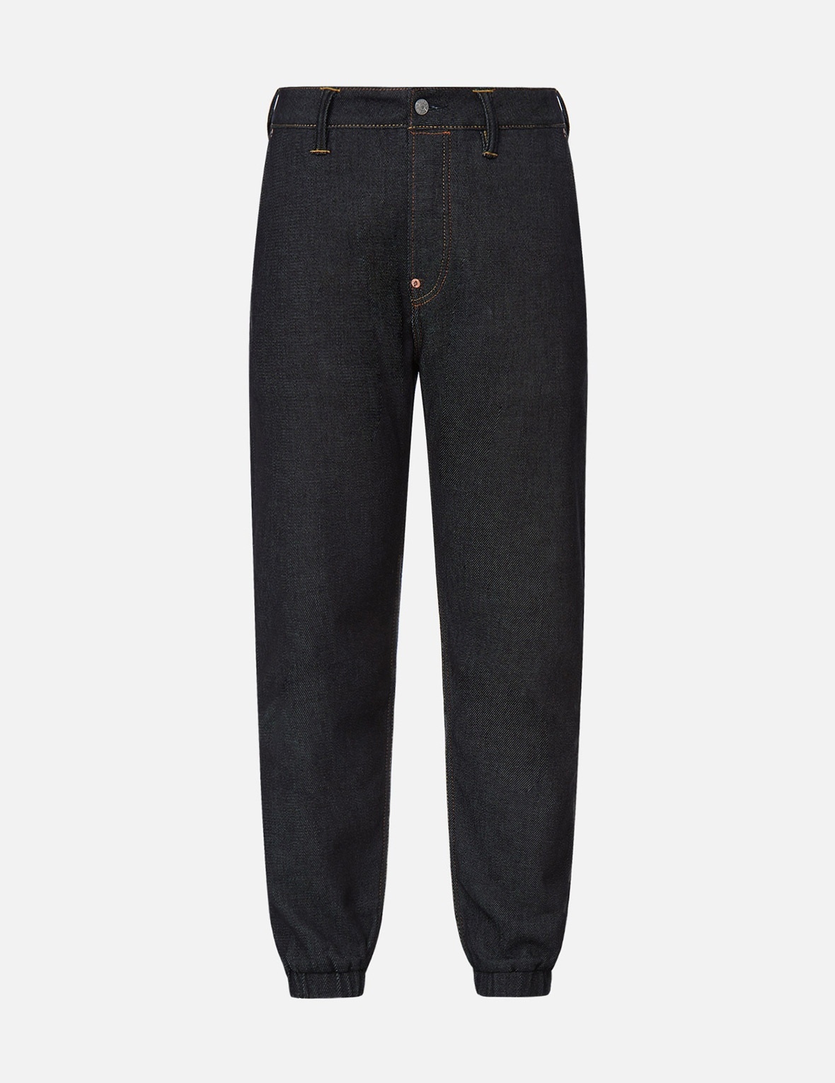 DARUMA BUDDIES DAICOCK PRINT DENIM JOGGER PANTS - 1