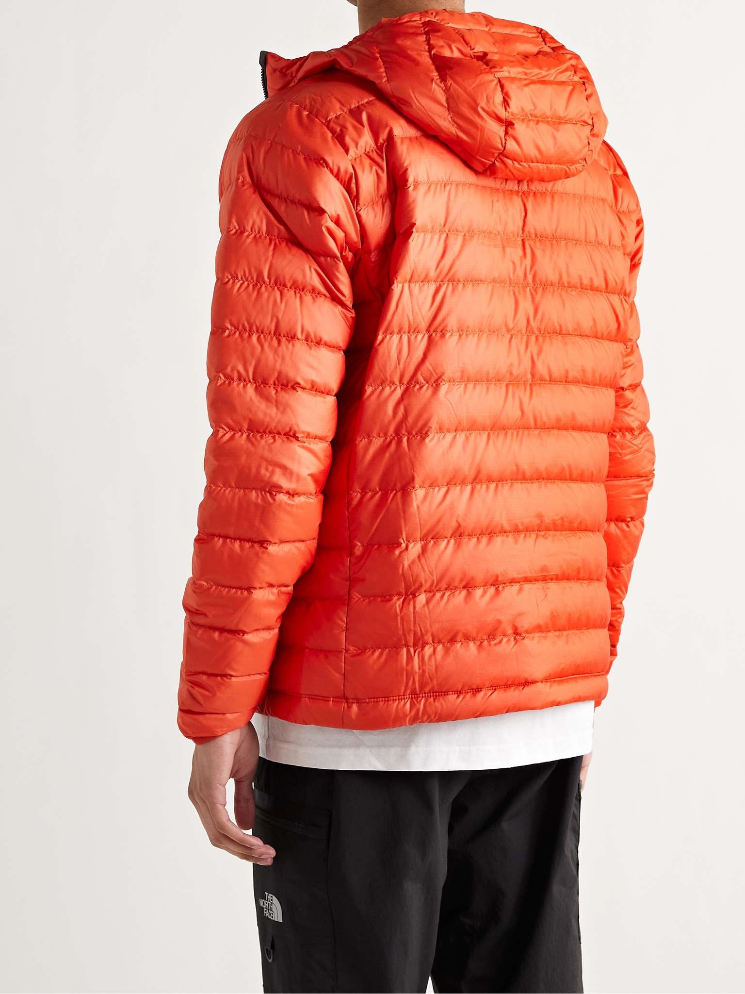 Quilted DWR-Coated Recycled Ripstop Down Hooded Jacket - 3