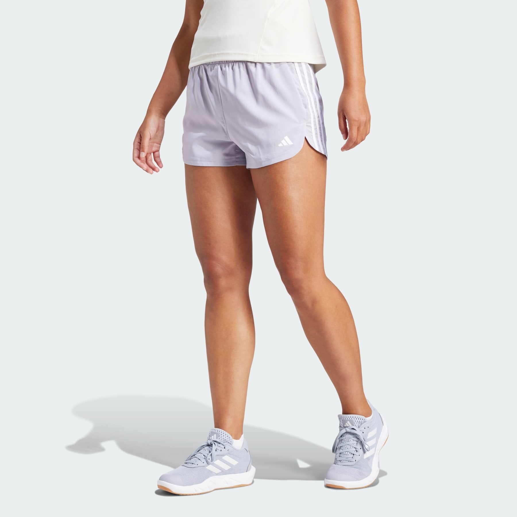 Pacer Training 3-Stripes Woven High-Rise Shorts - 2
