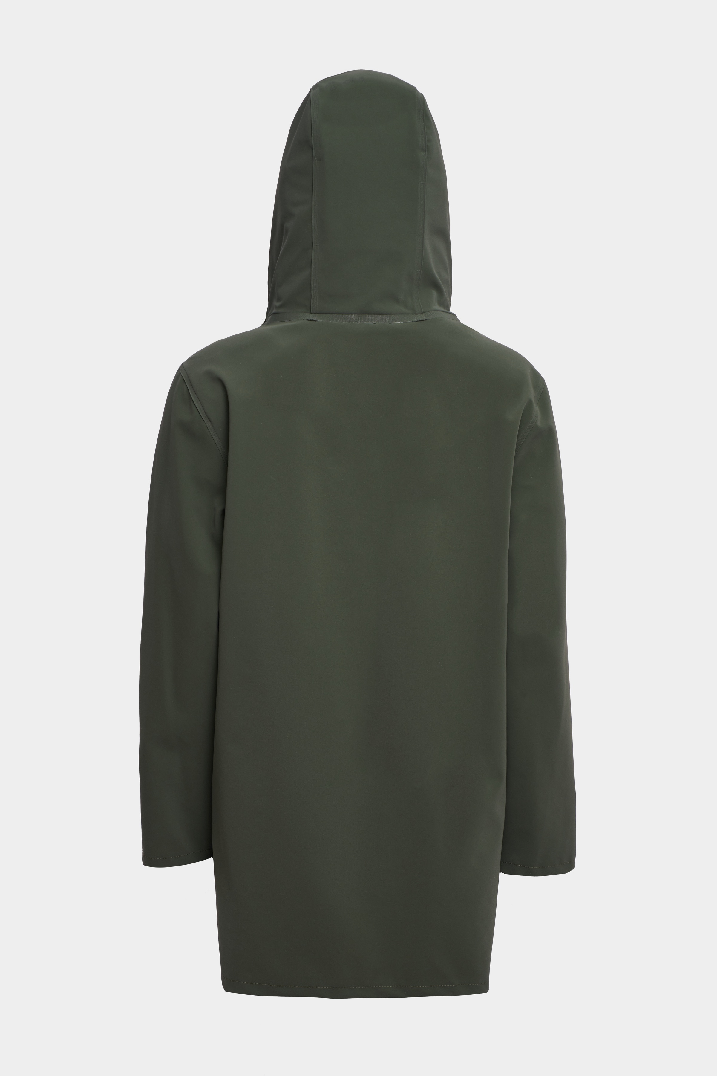 Stockholm Lightweight Matte Zip Raincoat Green - 6