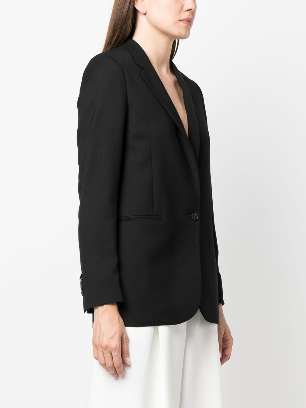 single-breasted wool blazer - 3