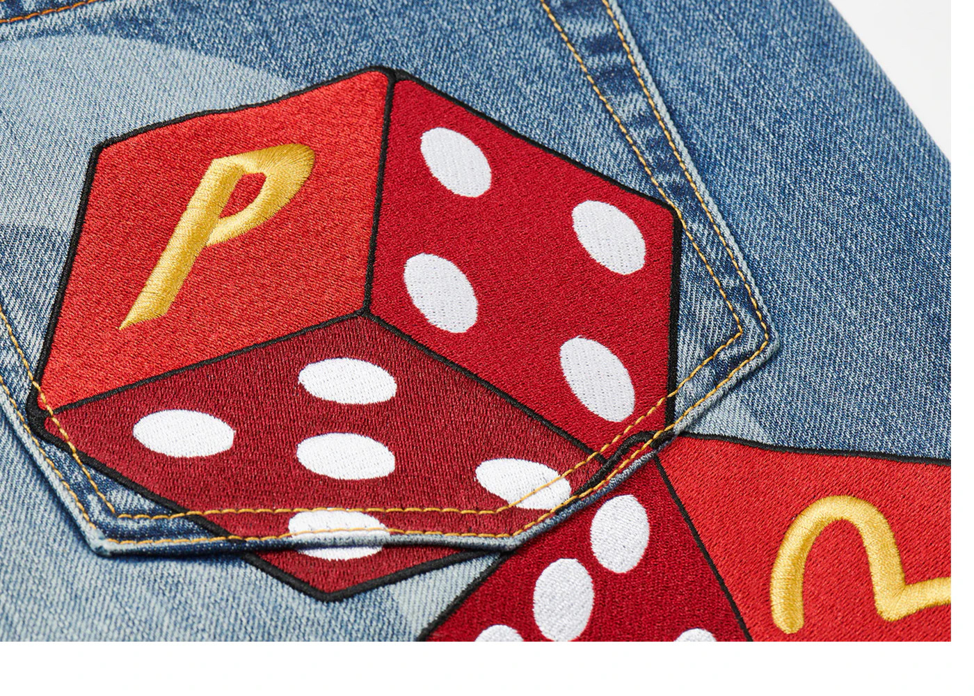 Palace x Evisu Long Denim Short Light Wash - 3