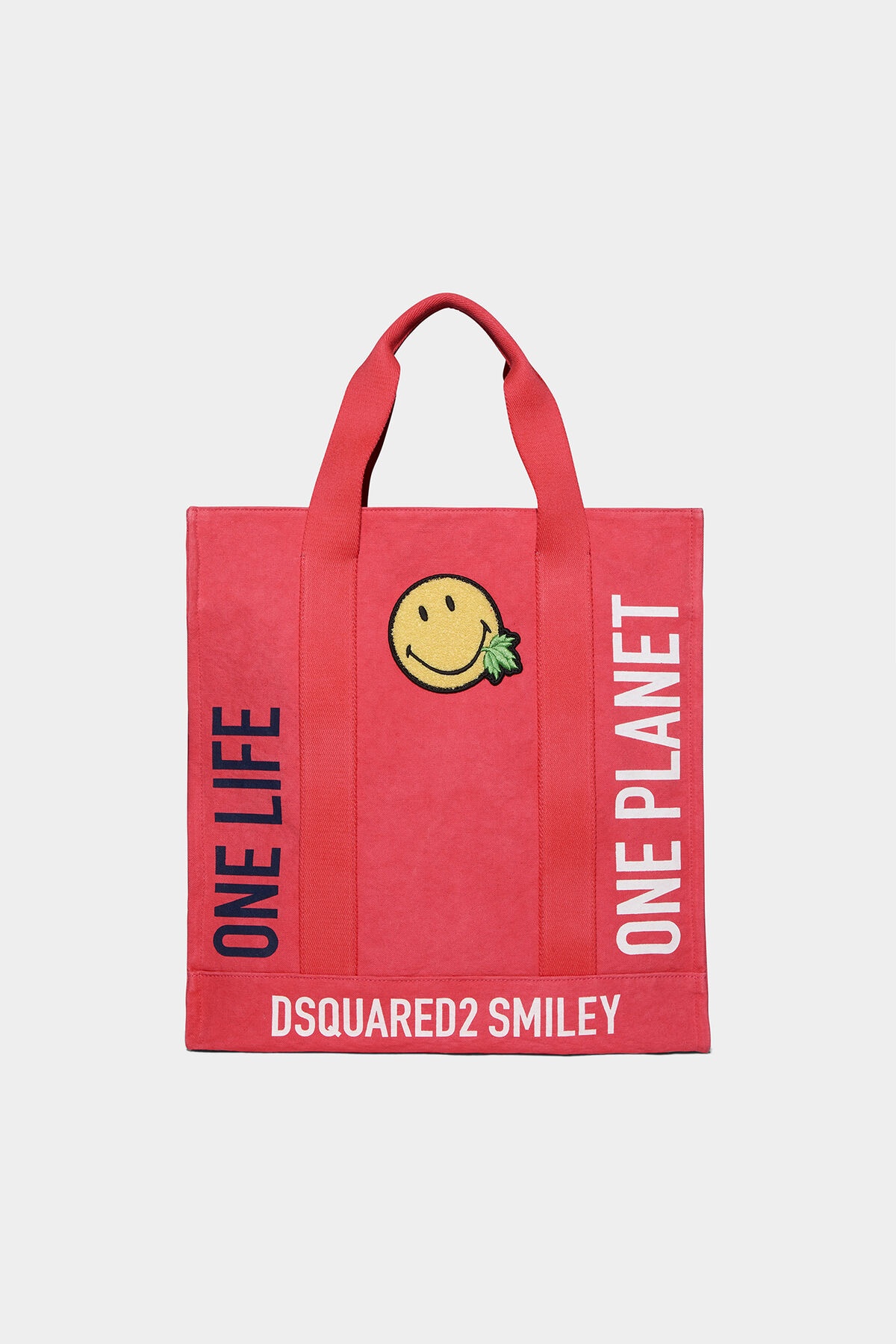 SMILEY ORGANIC COTTON SHOPPING BAG - 1