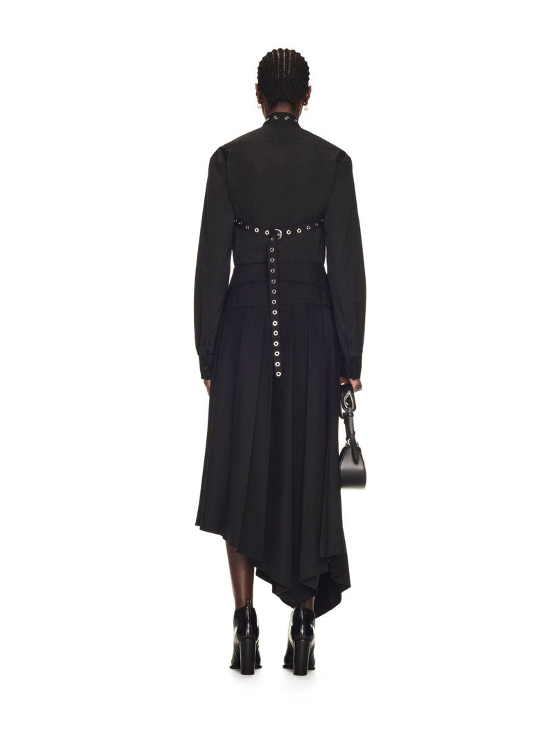 Poplin 벨트 Eyelets 크로스 셔츠 4