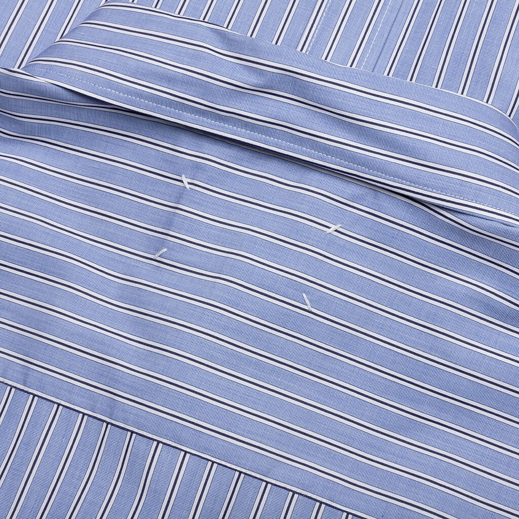 STRIPED LONG SLEEVE SHIRT - BLUE - 4