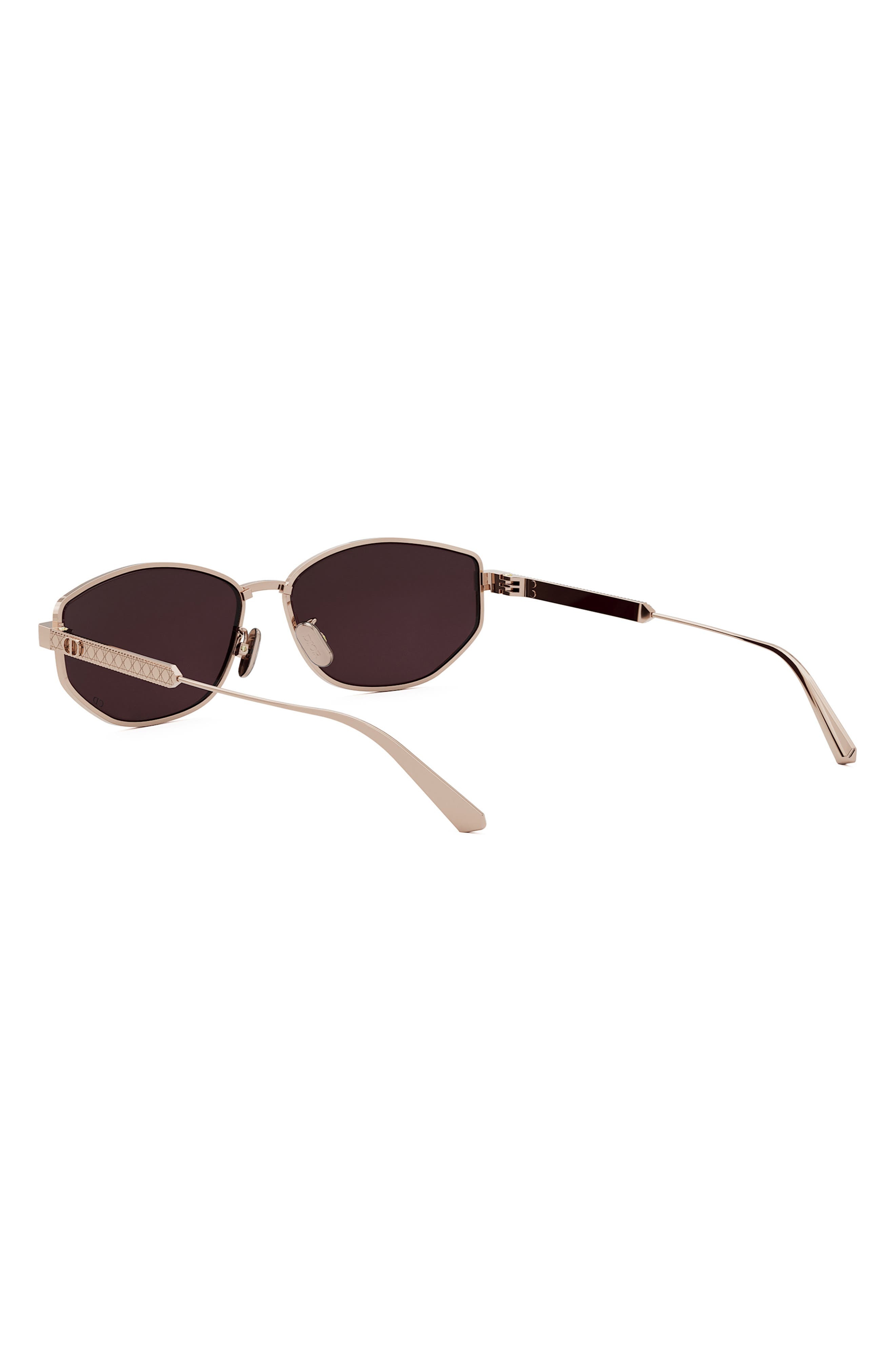 'DiorCannage B1U 57mm Oval Sunglasses in Shiny Rose Gold /Bordeaux at Nordstrom - 8