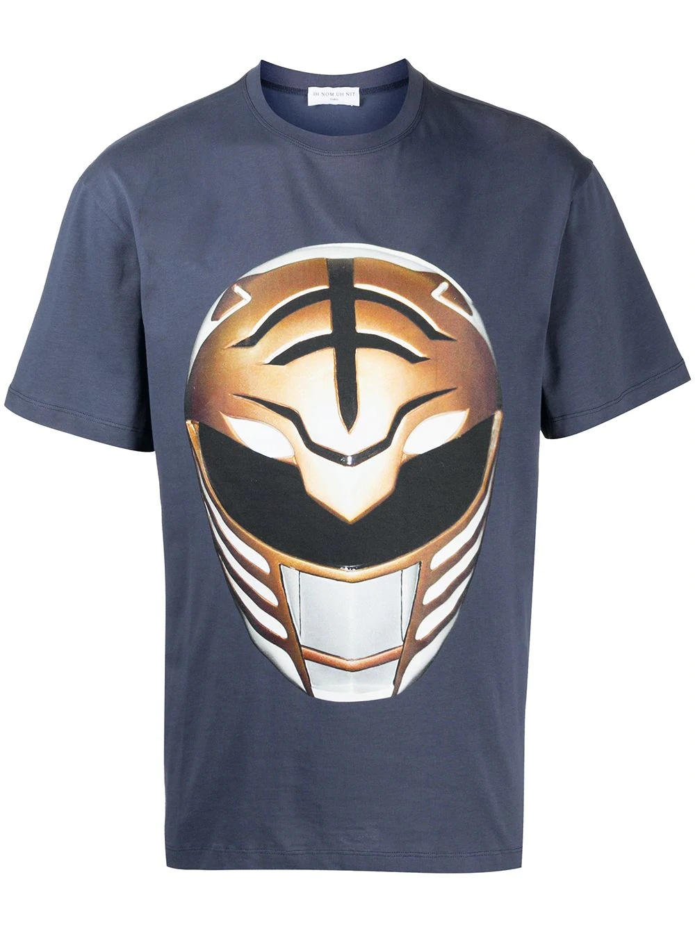 mask-print T-shirt - 1