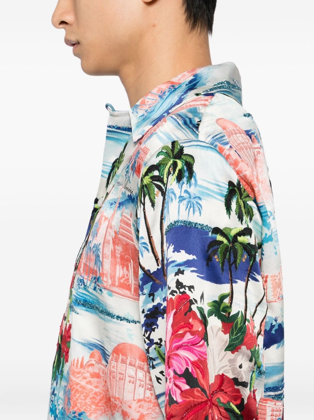 TROPICAL-PRINT SHORT-SLEEVE SHIRT - 3