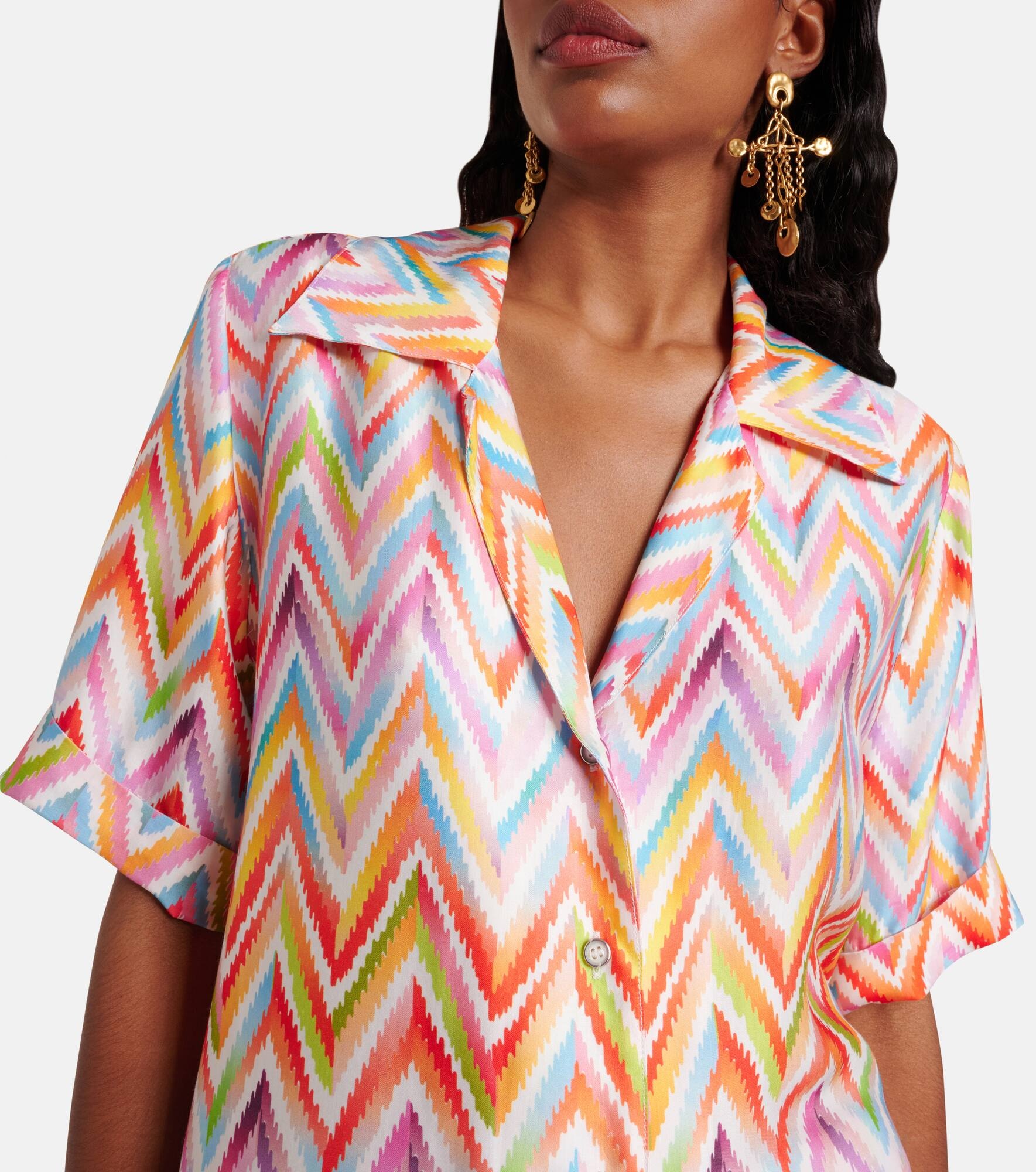 Zigzag oversized shirt - 4