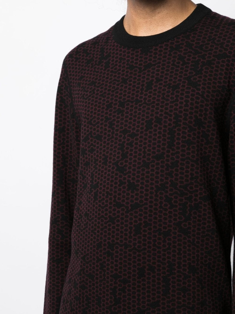 patterned intarsia-knit wool jumper 5