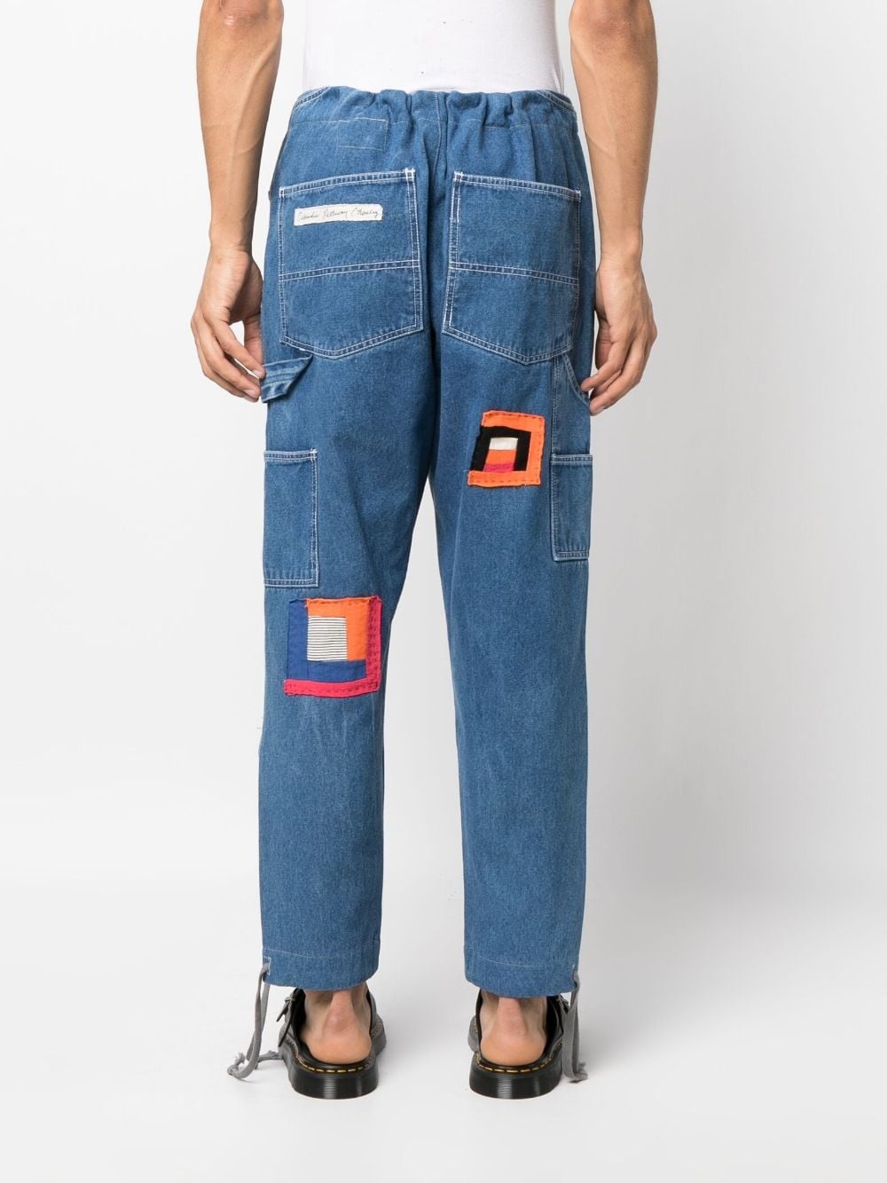 patch-detail loose-fit jeans - 4