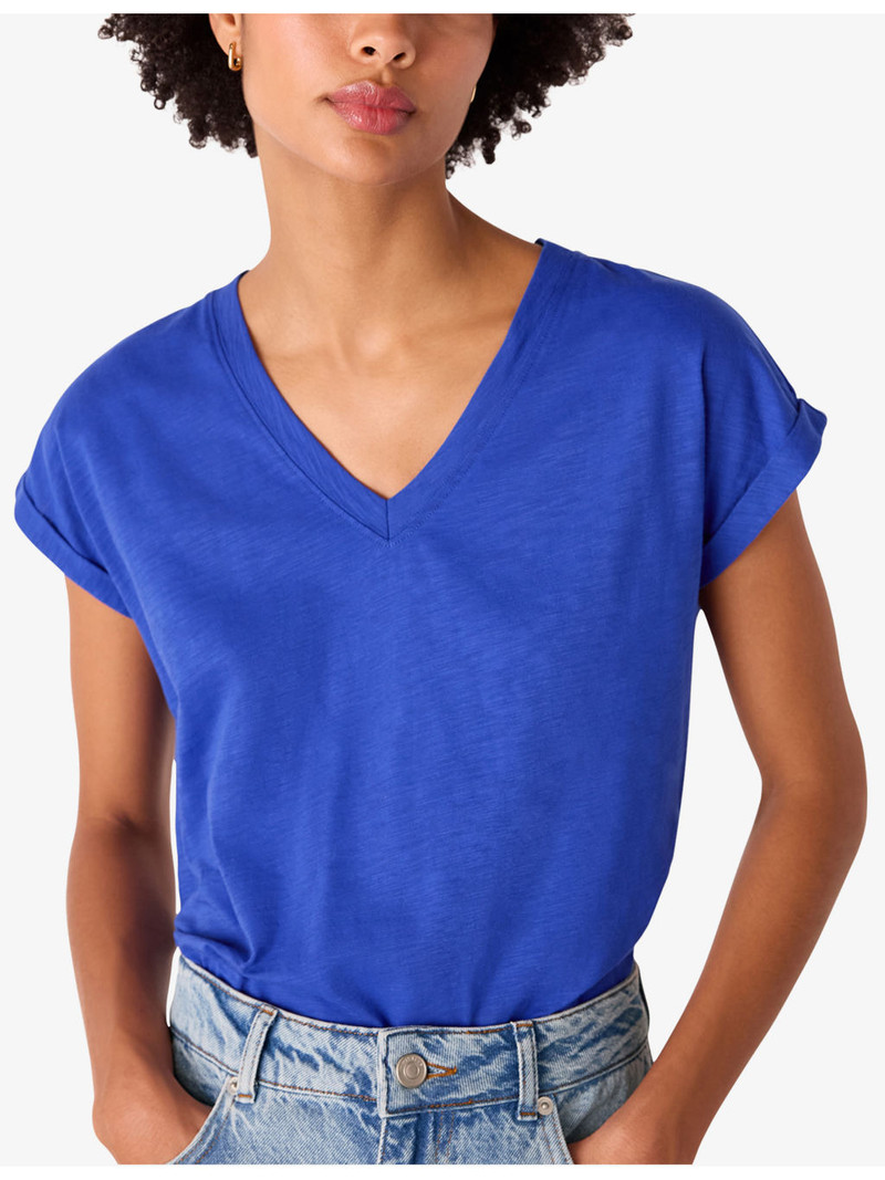 Willa V-Neck Cotton-Jersey T-Shirt 3