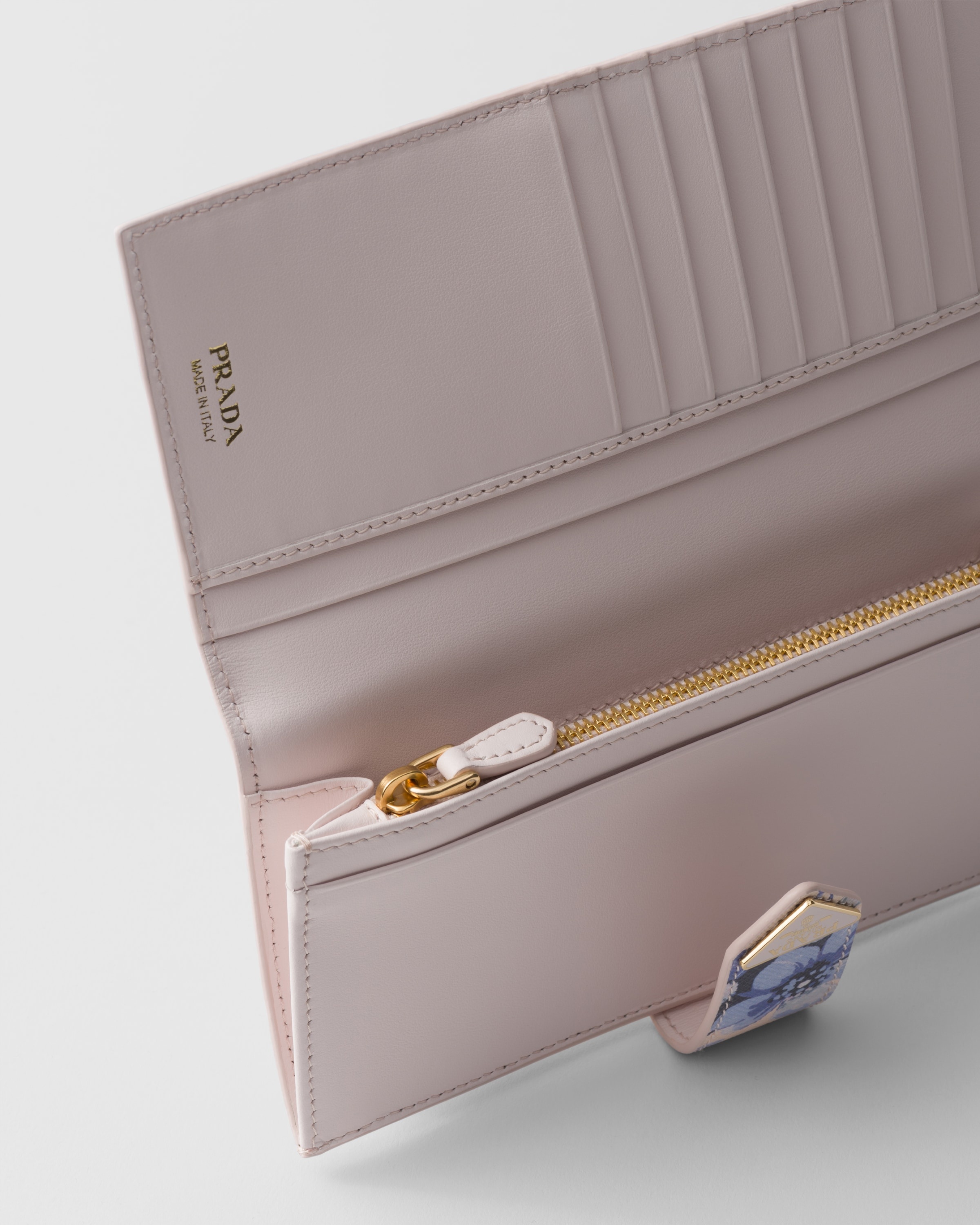 Large printed Saffiano leather wallet - 4