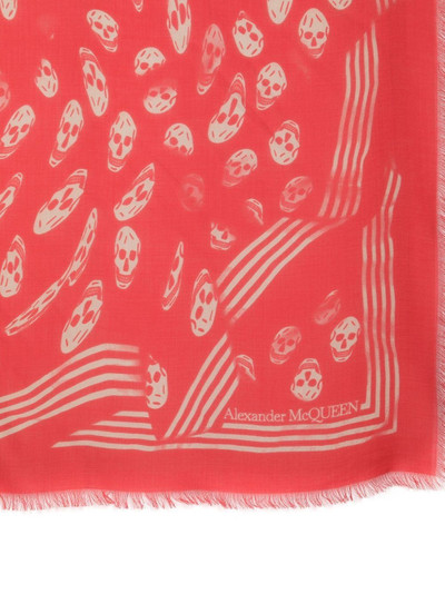 Alexander McQueen all-over skull print scarf outlook
