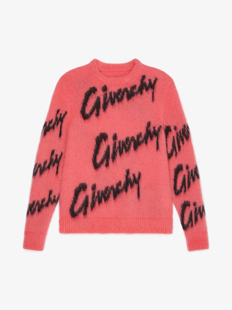 SWEATER IN ALL-OVER GIVENCHY INTARSIA MOHAIR AND WOOL 1