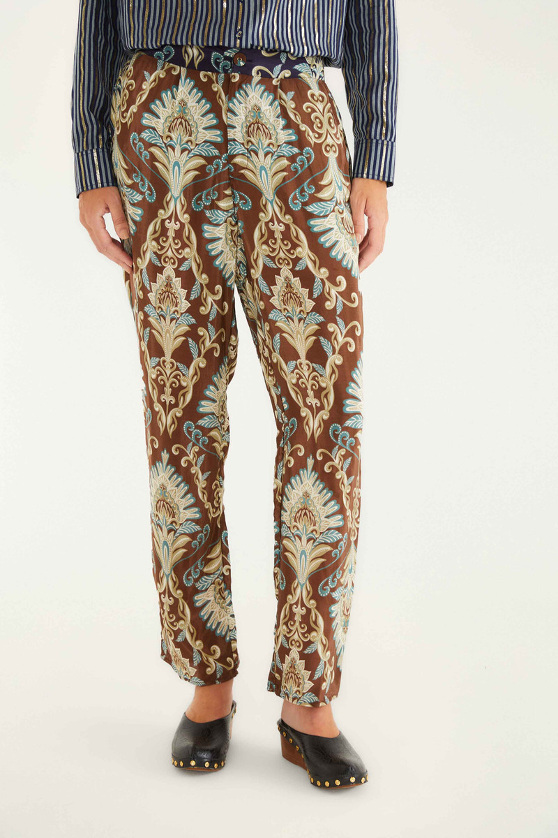 FARM RIO Brown Wonderful Arabesque Pants outlook