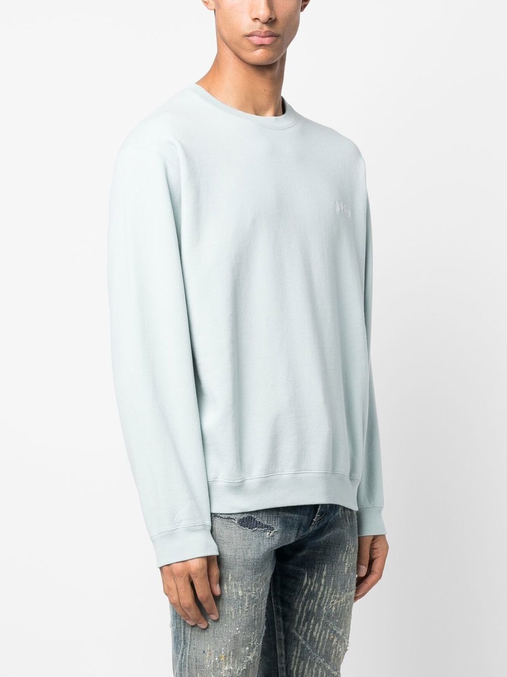 logo-embroidered sweatshirt - 3