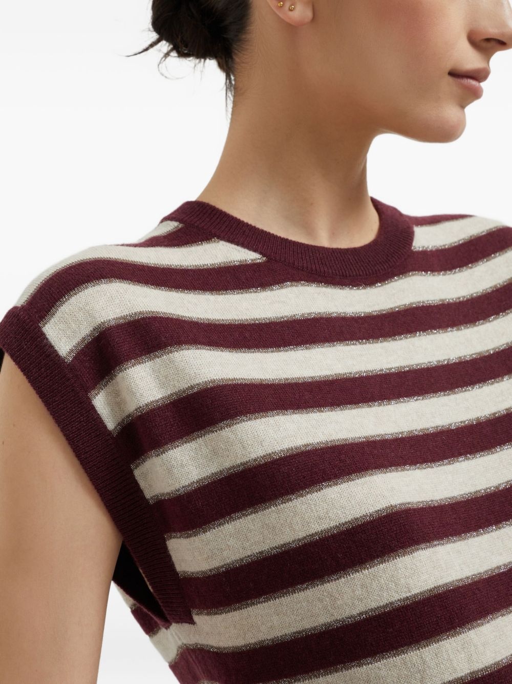 cashmere knitted top - 6