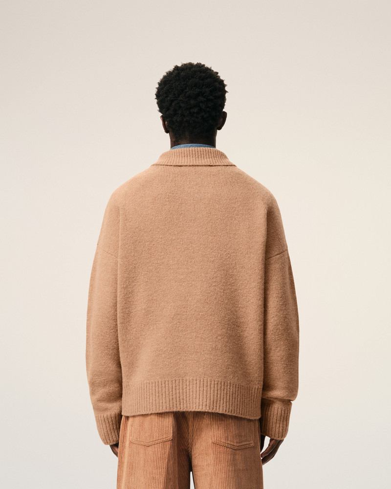 BROWN ALPACA AMI DE COEUR POLO 5