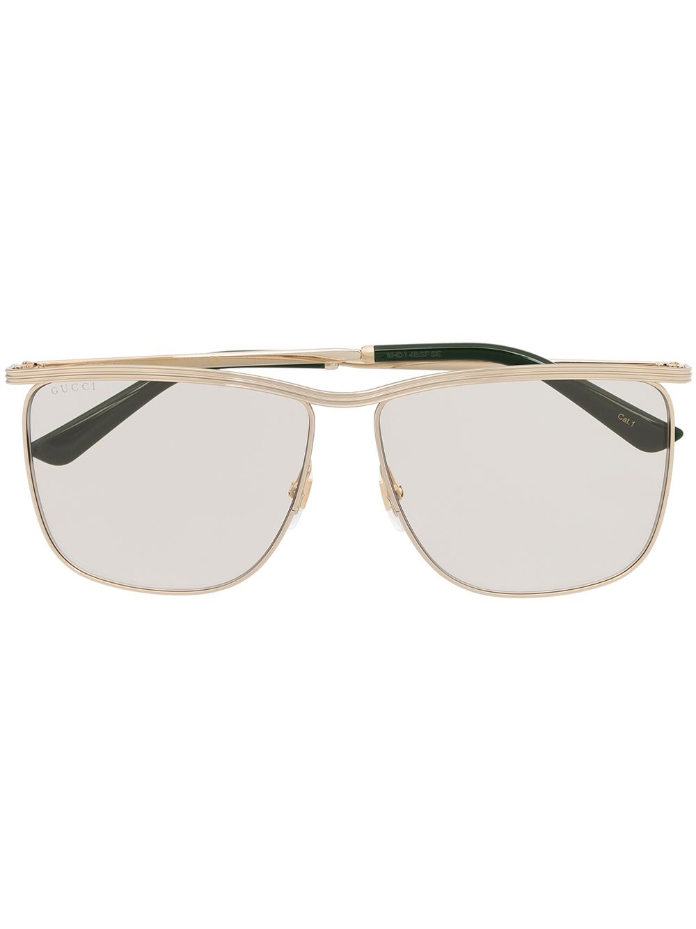 lightly tinted oversized sunglasses - 1