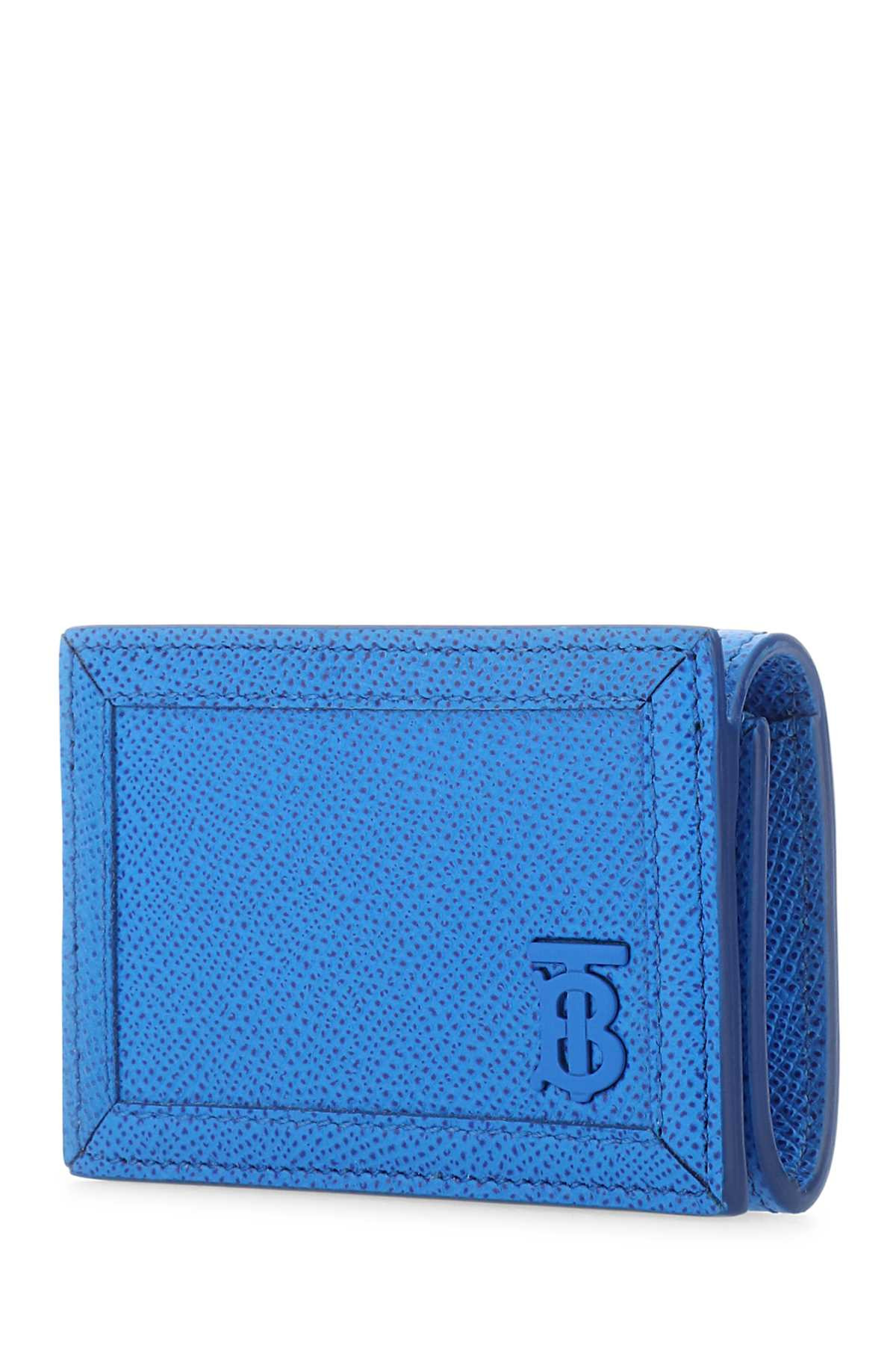 Burberry Men Turquoise Leather Card Holder - 2
